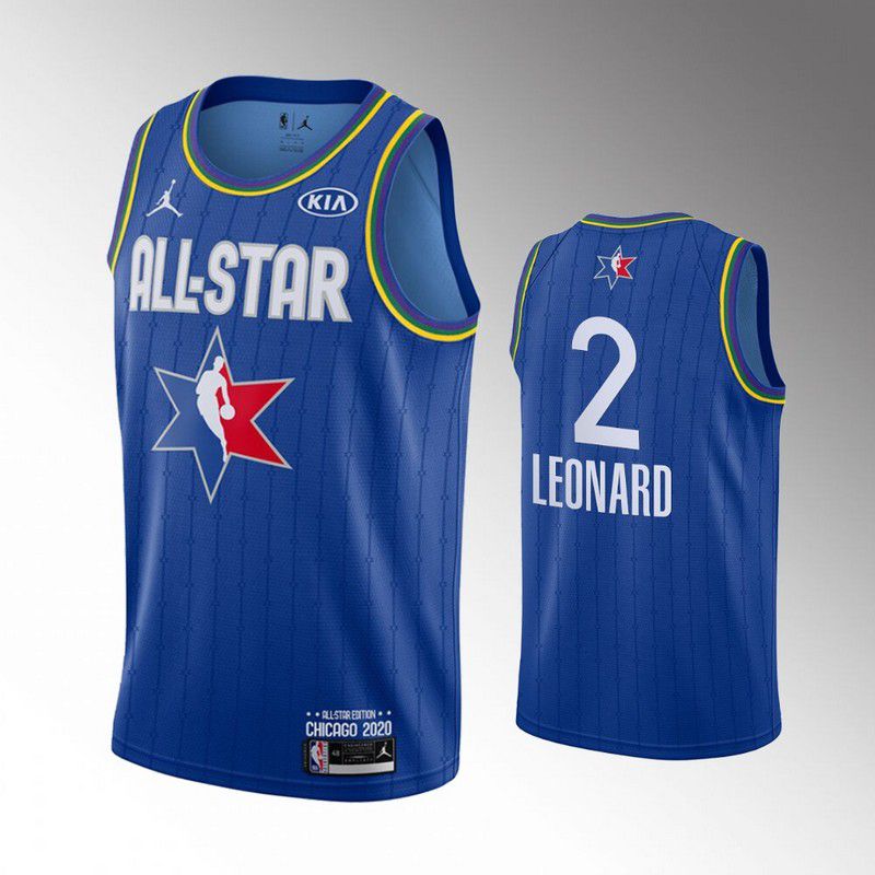 Men Toronto Raptors #2 Leonard Blue 2020 All Star NBA Jerseys->toronto raptors->NBA Jersey